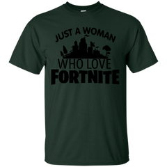 Fortnite Just A Woman Who Loves Fortnite Cotton T-Shirt - The White Eagles