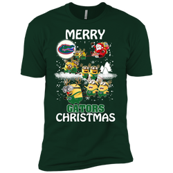 Florida Gators Ugly Christmas Sweaters Minions Santa Claus Merry Christmas Men's Sleeve Shirt - The White Eagles