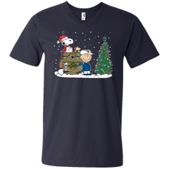 Jacksonville Jaguars Snoopy The Peanuts Ugly Christmas Sweater  Super Bowl Men's V-Neck T-Shirt - The White Eagles