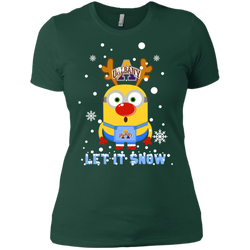 Minion Albany Great Danes Ugly Christmas Sweaters Let It Snow Ladies' Shirt - The White Eagles