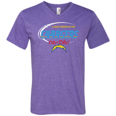 Dilly Dilly Los Angeles Chargers A True Friend Of The Chargers Men's V-Neck T-Shirt - The White Eagles