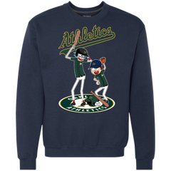 Oakland Athletics Baseball Rick And Morty Sweatshirt - The White Eagles