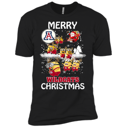 Arizona Wildcats T Shirts Minions Santa Claus Merry Christmas Men's Sleeve Shirt - The White Eagles