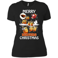 Oregon State Beavers Ugly Christmas Sweaters Minions Santa Claus Merry Christmas Ladies' Shirt - The White Eagles