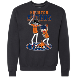 Houston Astros Baseball Rick And Morty Sweatshirt - The White Eagles