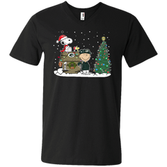 Green Bay Packers Snoopy The Peanuts Ugly Christmas Sweater  Super Bowl Men's V-Neck T-Shirt - The White Eagles