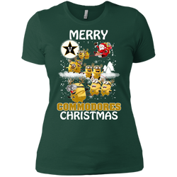 Vanderbilt Commodores Ugly Christmas Sweaters Minions Santa Claus Merry Christmas Ladies' Shirt - The White Eagles