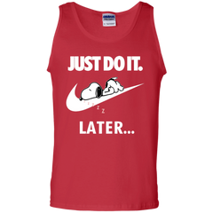 Just Do It The Peanuts Movie Snoopy Nike Logo Tank Top - The White Eagles