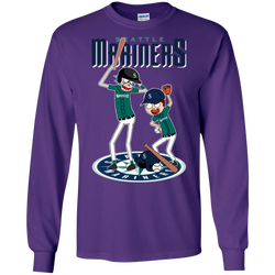 Seattle Mariners Baseball Rick And Morty LS Cotton T-Shirt - The White Eagles