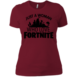 Fortnite Just A Woman Who Loves Fortnite Ladies' Shirt - The White Eagles