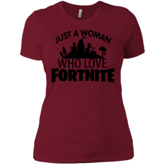 Fortnite Just A Woman Who Loves Fortnite Ladies' Shirt - The White Eagles
