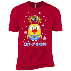 Minion Jacksonville Jaguars Ugly Christmas Sweaters Let It Snow Men's Sleeve Shirt - The White Eagles