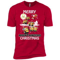 Appalachian State Mountaineers T Shirts Minions Santa Claus Merry Christmas Men's Sleeve Shirt - The White Eagles