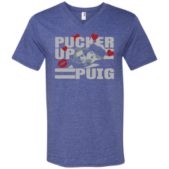 Pucker Up Puig Men's V-Neck T-Shirt - The White Eagles