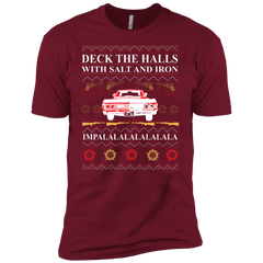 Deck The Halls With Salt And Iron Ugly Christmas Sweater Men's Sleeve Shirt - The White Eagles