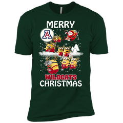Arizona Wildcats T Shirts Minions Santa Claus Merry Christmas Men's Sleeve Shirt - The White Eagles