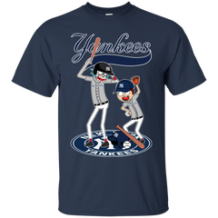 New York Yankees Baseball Rick And Morty Cotton T-Shirt - The White Eagles