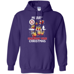 Alabama Crimson Tide T Shirts Minions Santa Claus Merry Christmas Hoodie - The White Eagles