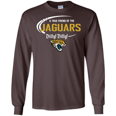 Dilly Dilly Jaguars A True Friend Of The Jaguars LS Cotton T-Shirt - The White Eagles