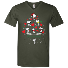Snoopy Merry Christmas The Peanuts Movie Men's V-Neck T-Shirt - The White Eagles