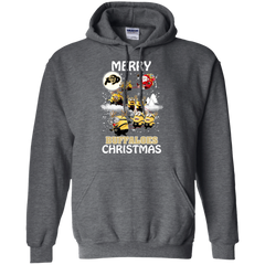Colorado Buffaloes Ugly Christmas Sweaters Minions Santa Claus Merry Christmas Hoodie - The White Eagles