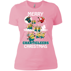 Coastal Carolina Chanticleers Ugly Christmas Sweaters Minions Santa Claus Merry Christmas Ladies' Shirt - The White Eagles