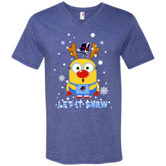 Minion Duquesne Dukes Ugly Christmas Sweaters Let It Snow Men's V-Neck T-Shirt - The White Eagles
