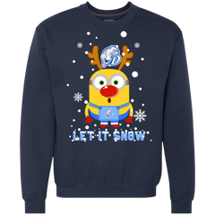 Minion Drake Bulldogs Ugly Christmas Sweaters Let It Snow Sweatshirt - The White Eagles