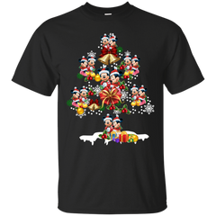 Christmas Is Coming Mickey Mouse Santa Claus Ugly Christmas Sweater Cotton T-Shirt - The White Eagles