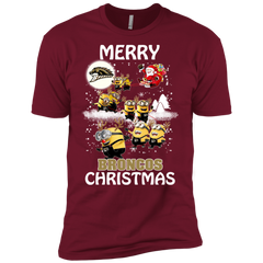 Western Michigan Broncos Ugly Christmas Sweaters Minions Santa Claus Merry Christmas Men's Sleeve Shirt - The White Eagles
