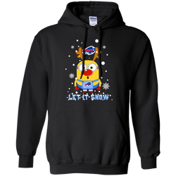 Minion Buffalo Bills Ugly Christmas Sweaters Let It Snow Hoodie - The White Eagles
