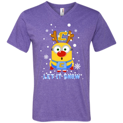 Minion Chattanooga Mocs Ugly Christmas Sweaters Let It Snow Men's V-Neck T-Shirt - The White Eagles