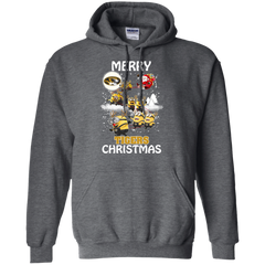 Missouri Tigers Ugly Christmas Sweaters Minions Santa Claus Merry Christmas Hoodie - The White Eagles