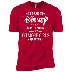 I Speak In Disney Song Lyrics And Gilmore Girls Quotes Shirt Men's Sleeve Shirt - The White Eagles