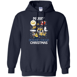 California Golden Bears T Shirts Minions Santa Claus Merry Christmas Hoodie - The White Eagles