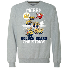 California Golden Bears T Shirts Minions Santa Claus Merry Christmas Sweatshirt - The White Eagles