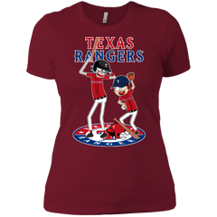 Texas Rangers Baseball Rick And Morty Ladies' Shirt - The White Eagles