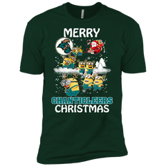 Coastal Carolina Chanticleers Ugly Christmas Sweaters Minions Santa Claus Merry Christmas Men's Sleeve Shirt - The White Eagles