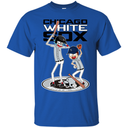 Chicago White Sox Baseball Rick And Morty Cotton T-Shirt - The White Eagles