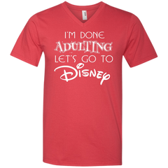 I'm Done Adulting Let's Go To Disney Shirt Men's V-Neck T-Shirt - The White Eagles