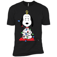 Snoopy Christmas Tree The Peanuts Movie Snoopy Men's Sleeve Shirt - The White Eagles