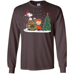 Cleveland Browns Snoopy The Peanuts Ugly Christmas Sweater  Super Bowl LS Cotton T-Shirt - The White Eagles