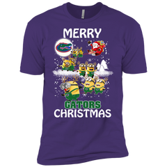 Florida Gators Ugly Christmas Sweaters Minions Santa Claus Merry Christmas Men's Sleeve Shirt - The White Eagles