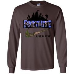 Fortnite Just Play It Nike Logo LS Cotton T-Shirt - The White Eagles