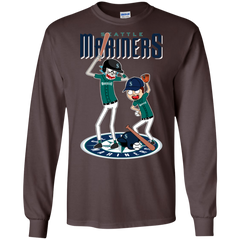 Seattle Mariners Baseball Rick And Morty LS Cotton T-Shirt - The White Eagles