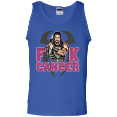 Roman Reigns Fuck Cancer Breast Cancer Awareness Tank Top - The White Eagles