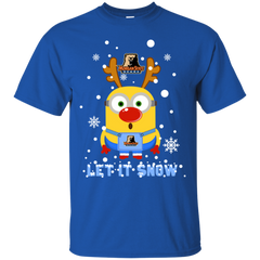 Minion Morgan State Bears Ugly Christmas Sweaters Let It Snow Cotton T-Shirt - The White Eagles