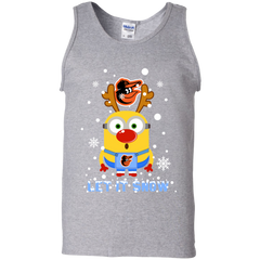 Minion Baltimore Orioles  Ugly Christmas Sweaters Let It Snow Tank Top - The White Eagles
