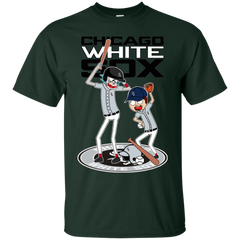 Chicago White Sox Baseball Rick And Morty Cotton T-Shirt - The White Eagles