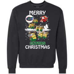 Florida Gators Ugly Christmas Sweaters Minions Santa Claus Merry Christmas Sweatshirt - The White Eagles